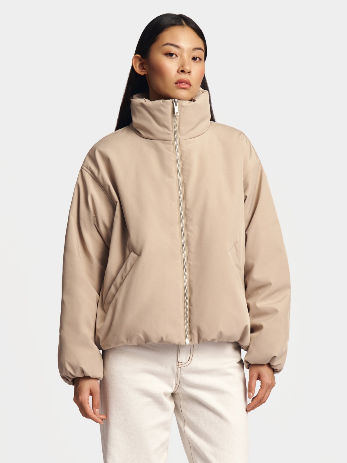 Утеплённая куртка-бомбер на синтепоне