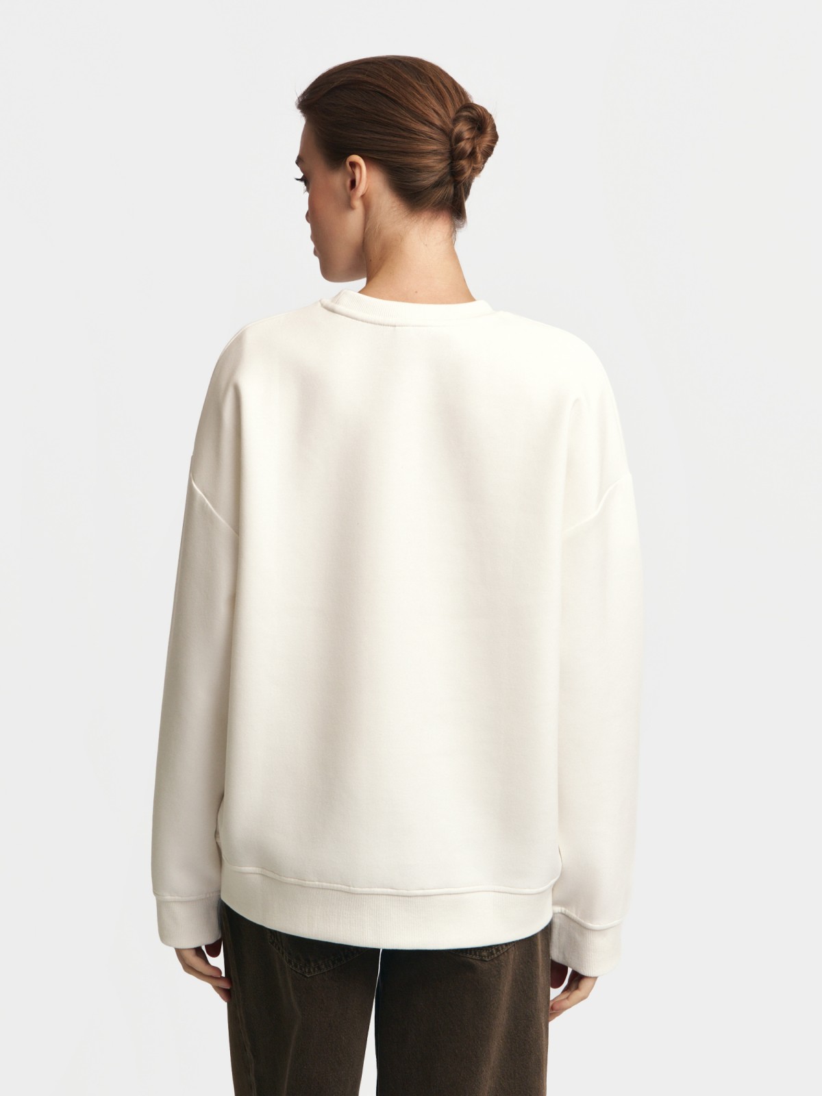 Свитшот однотонный без принта