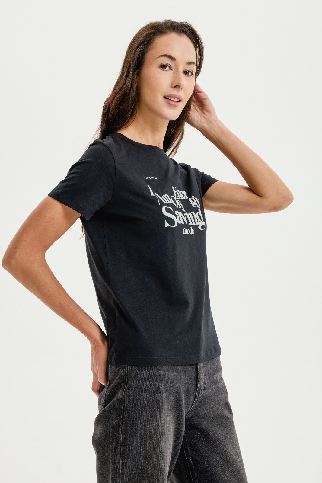 Футболка из хлопка с надписью