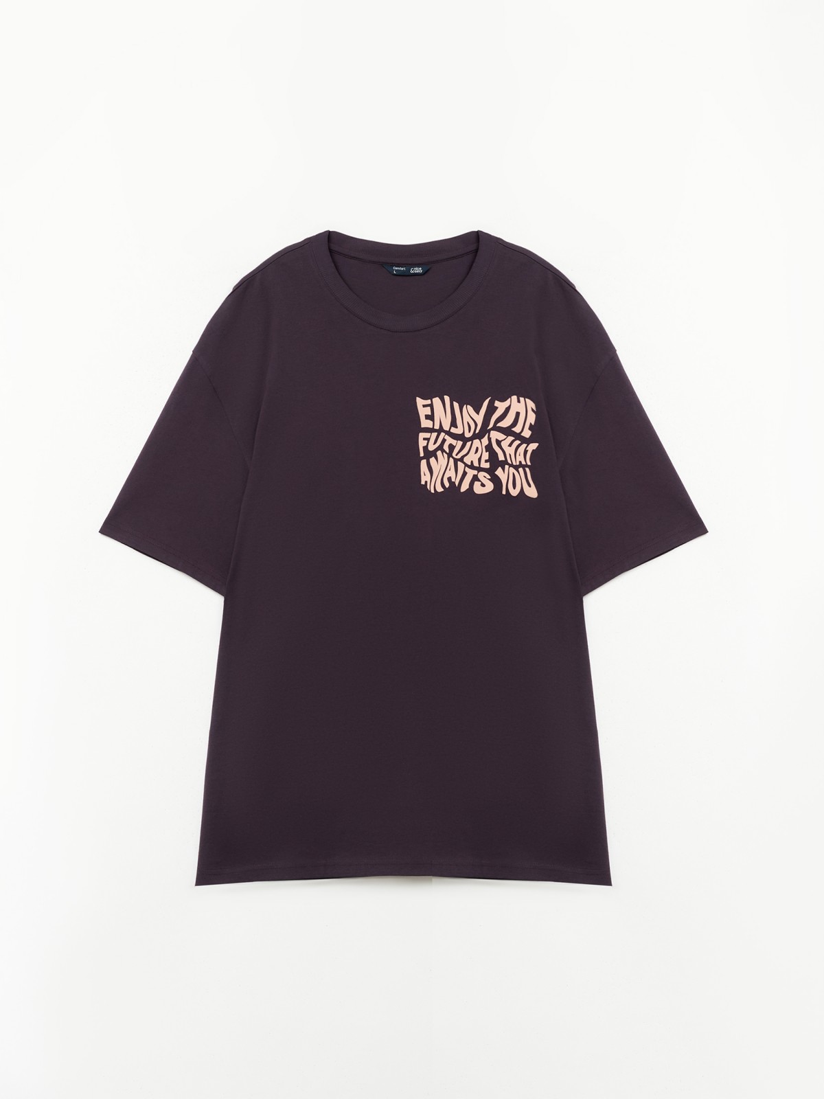 Футболка из хлопка с надписью