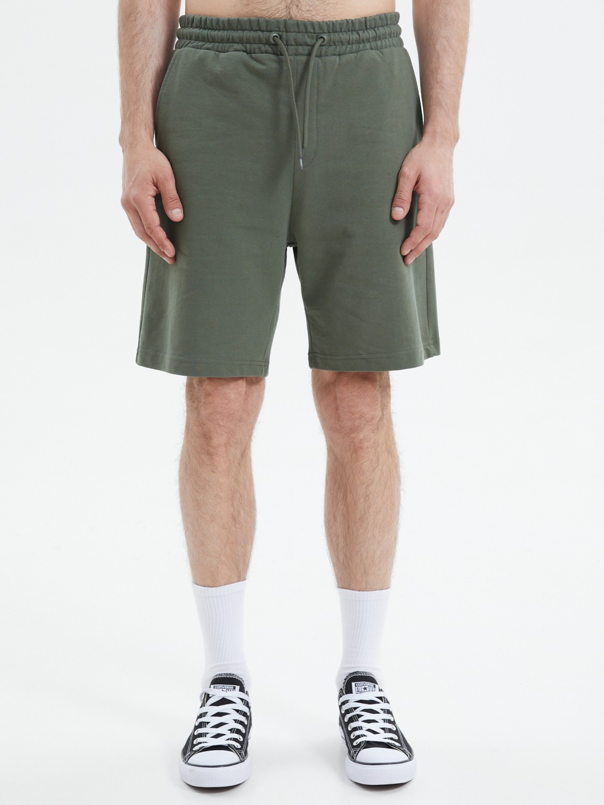 Трикотажные шорты на резинке из хлопка