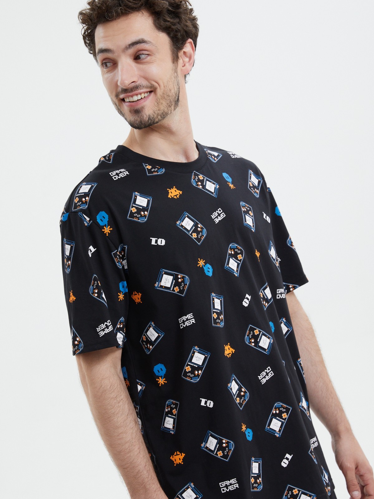 Футболка из хлопка с принтом