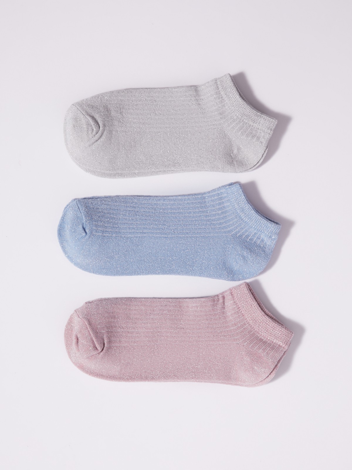 Набор носков (3 пары в комплекте) zolla 023119962045, цвет розовый, размер 23-25