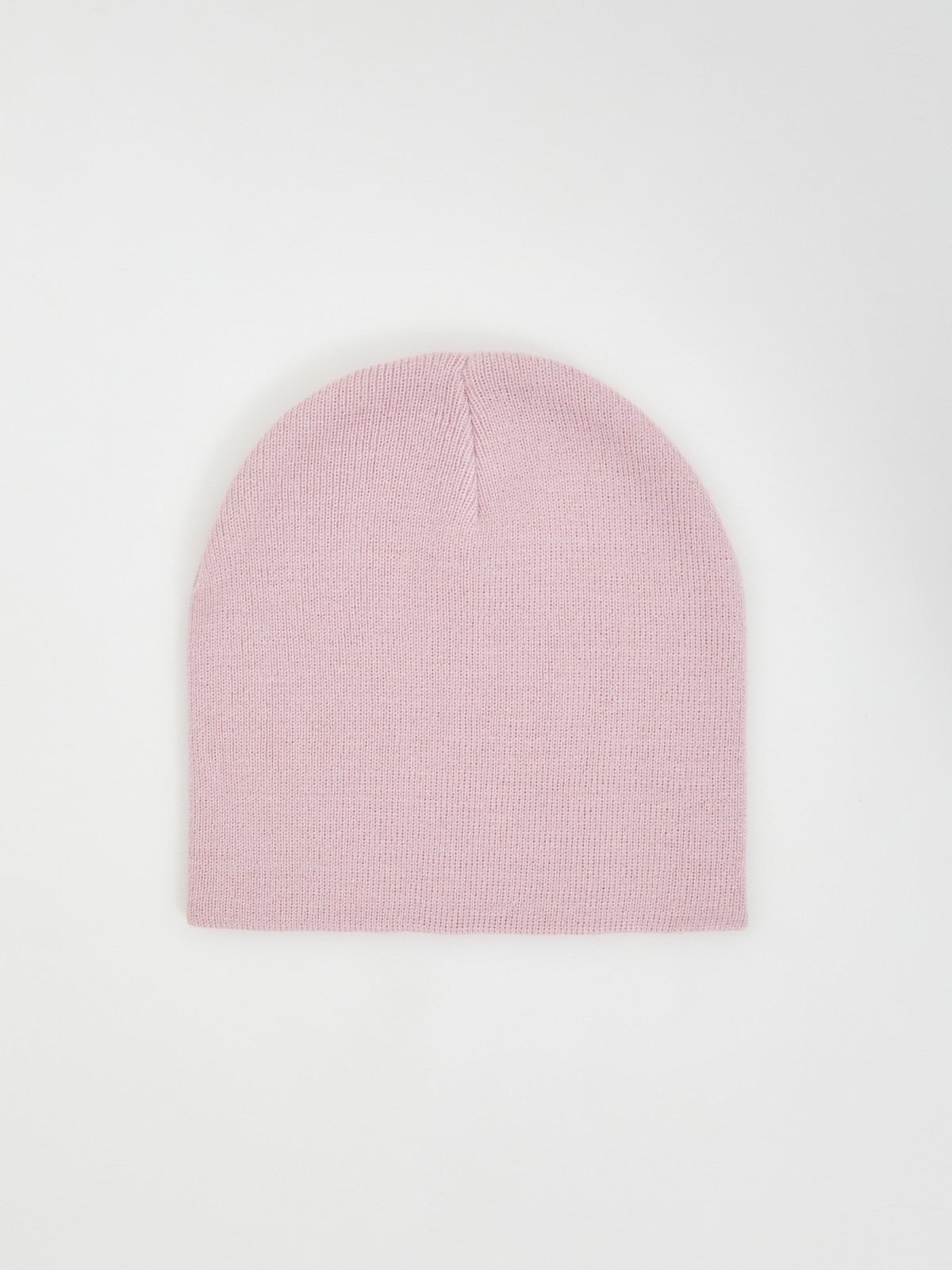 Трикотажная шапка-бини без отворота