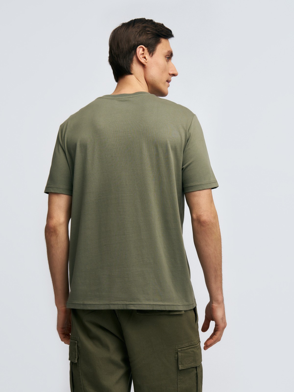 Футболка из хлопка с принтом