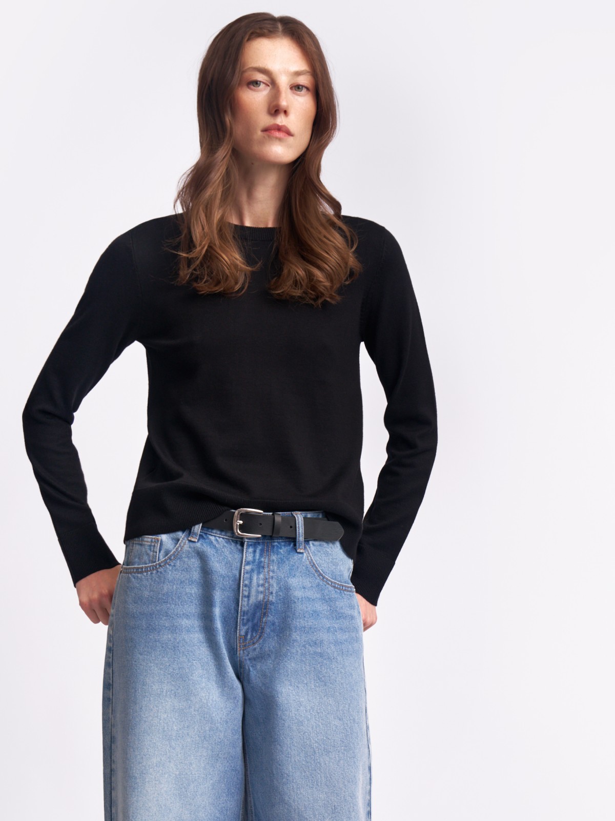 Джемпер из вязаного трикотажа