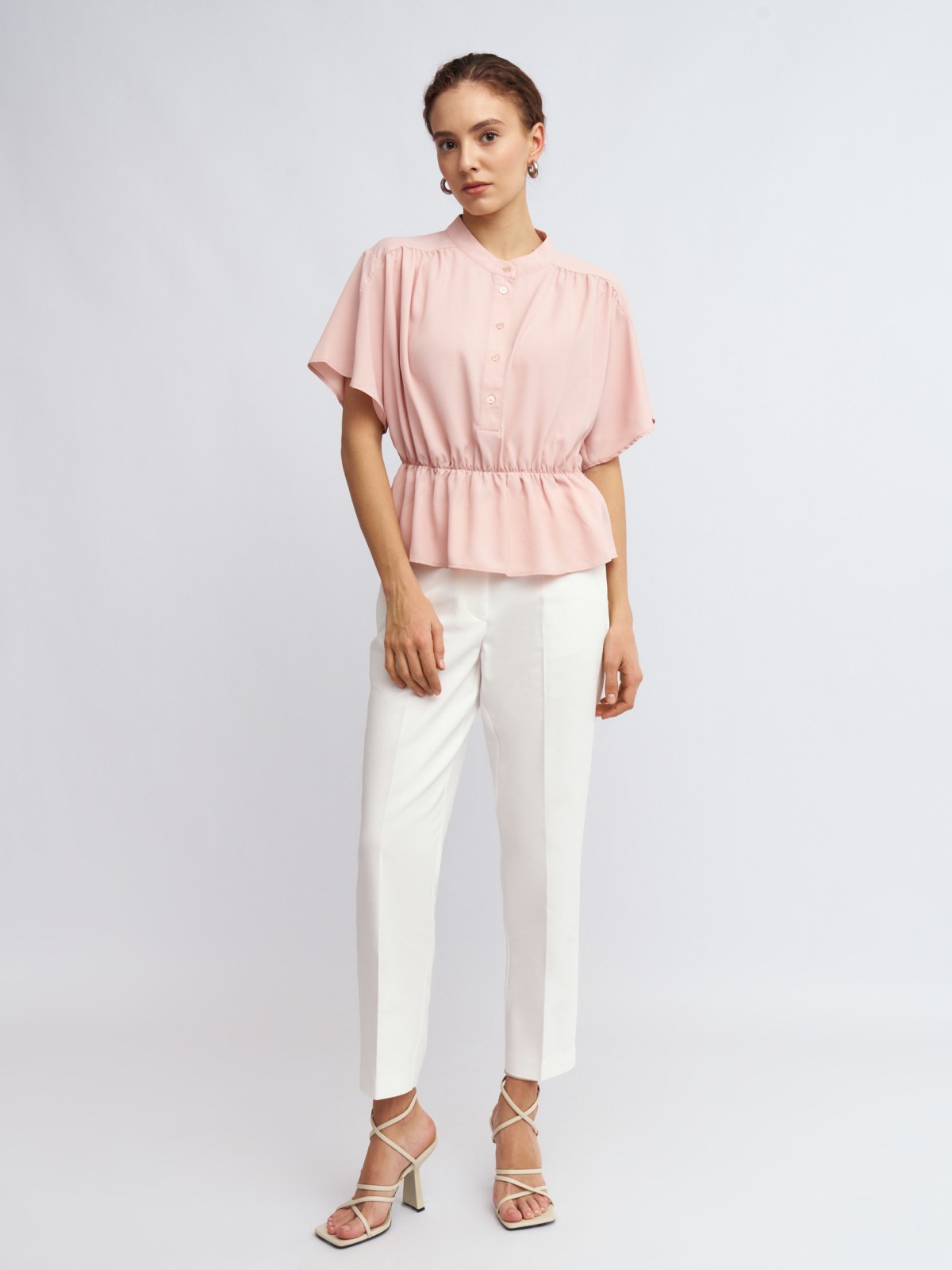 Офисные брюки силуэта Slim со стрелками