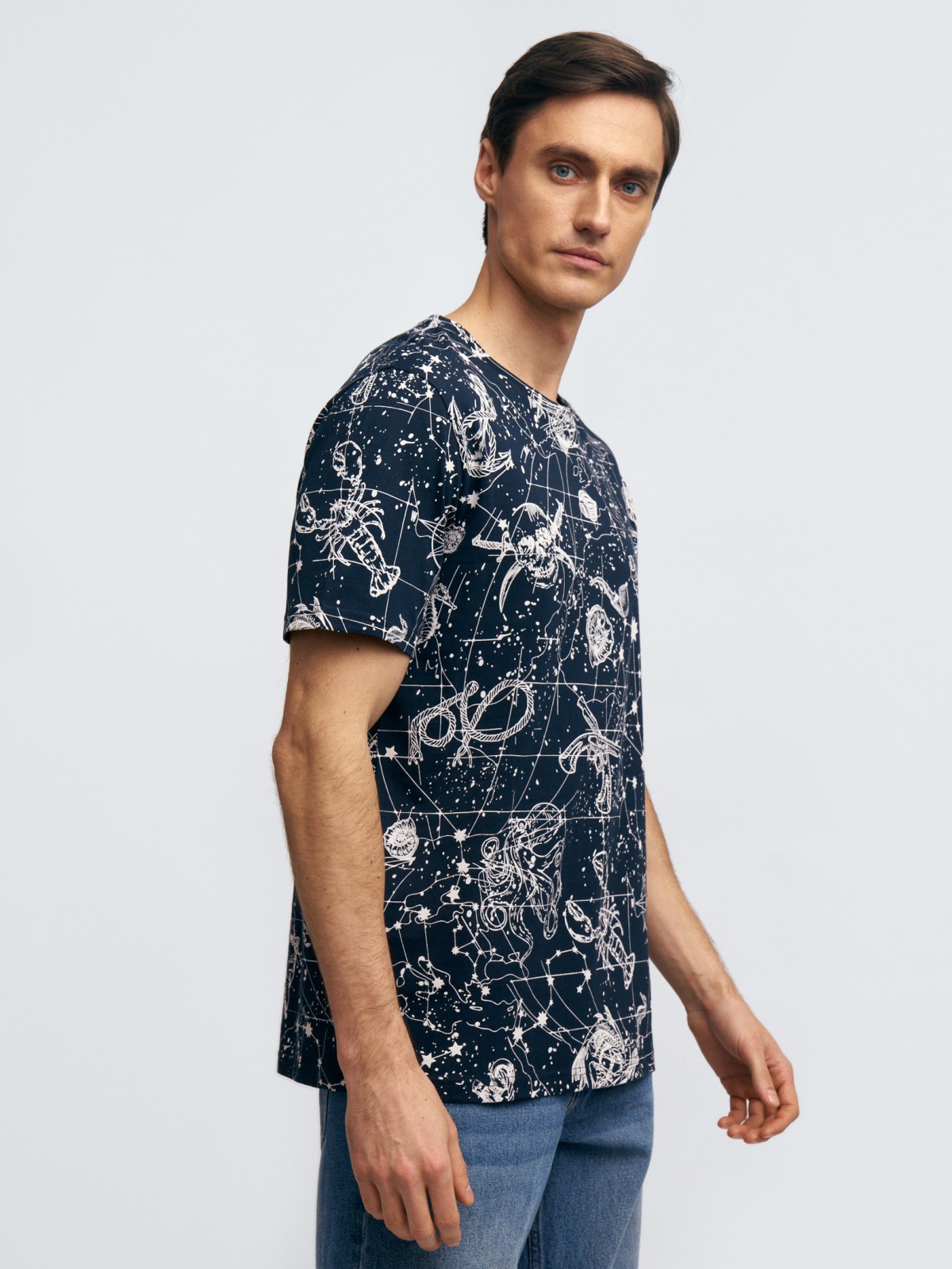 Футболка из хлопка с принтом