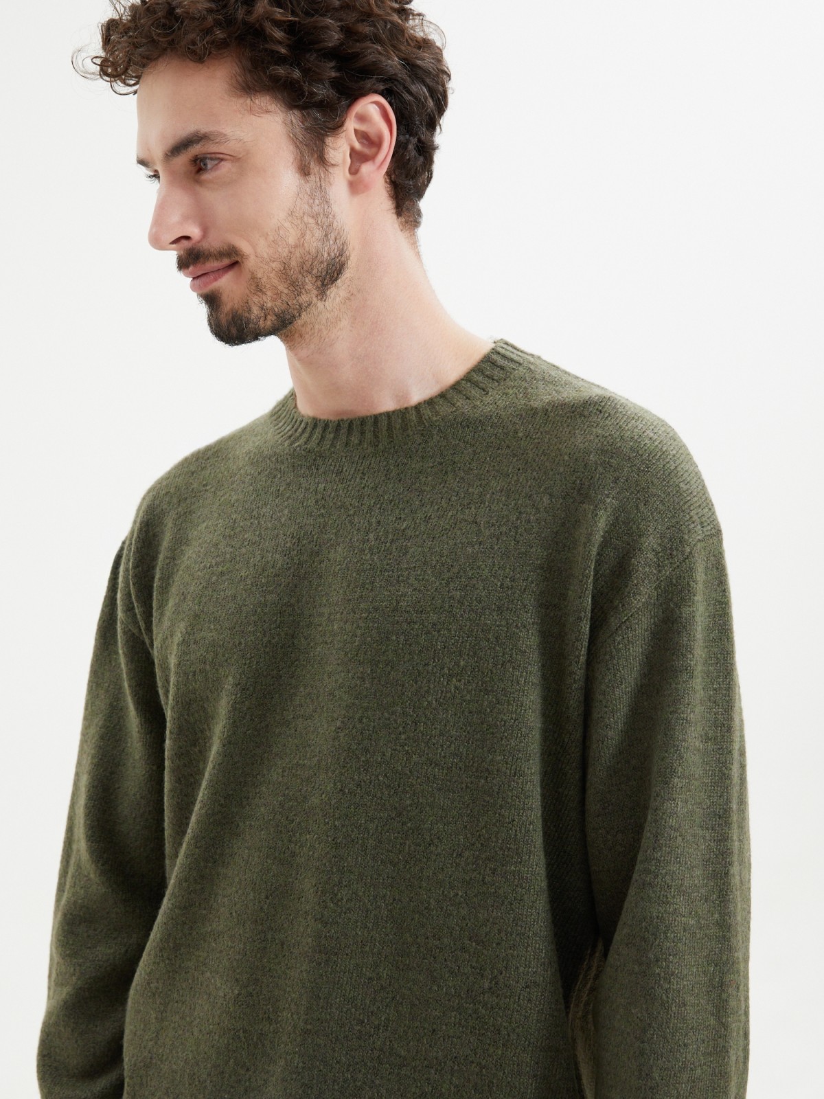 Вязаный джемпер с длинным рукавом