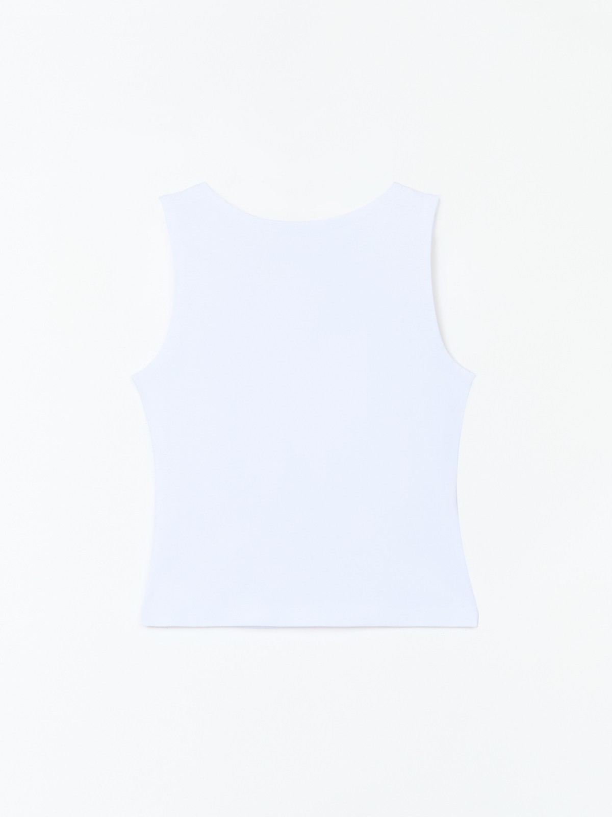 Майка-топ из хлопка без рукавов