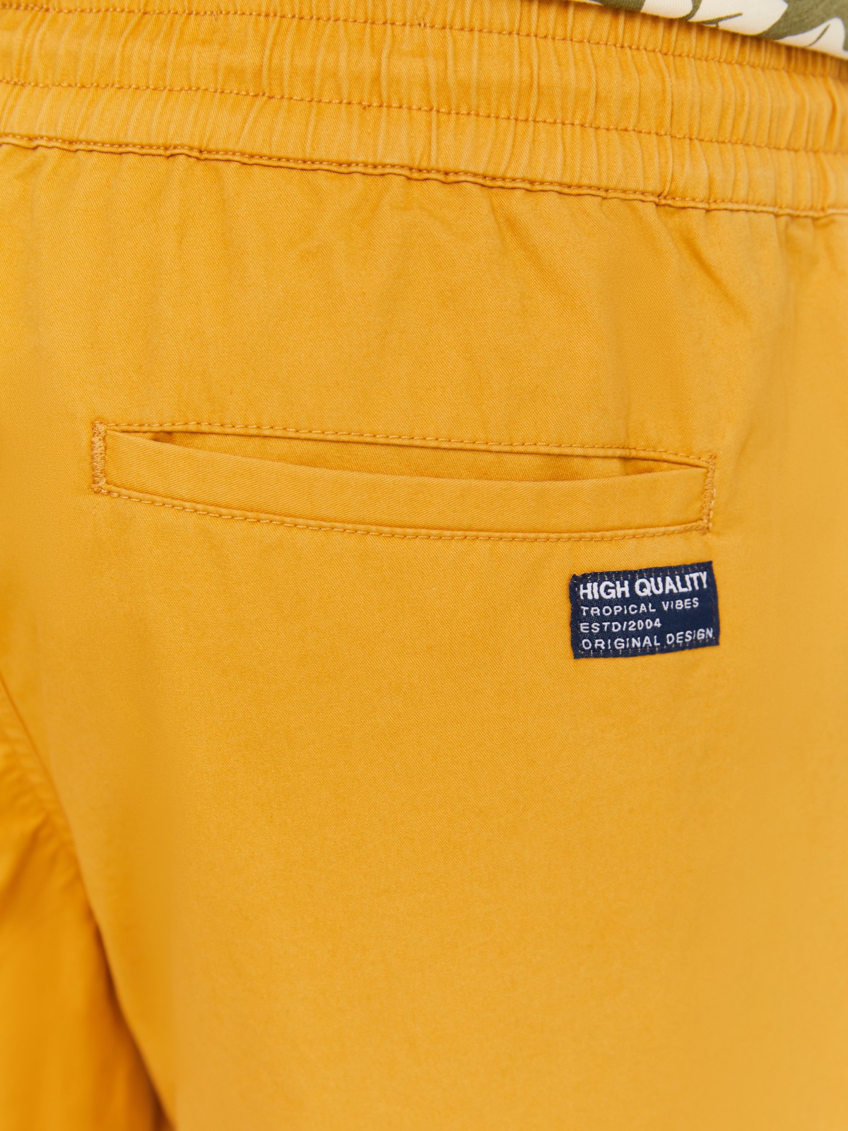 Удлинённые шорты на резинке из хлопка