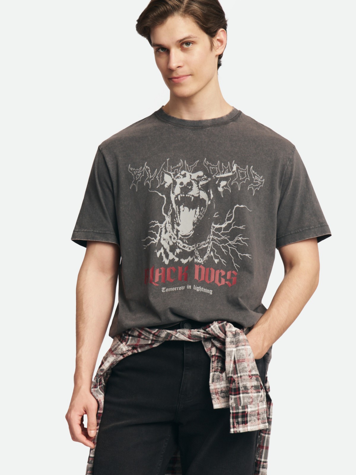 Футболка из хлопка с принтом