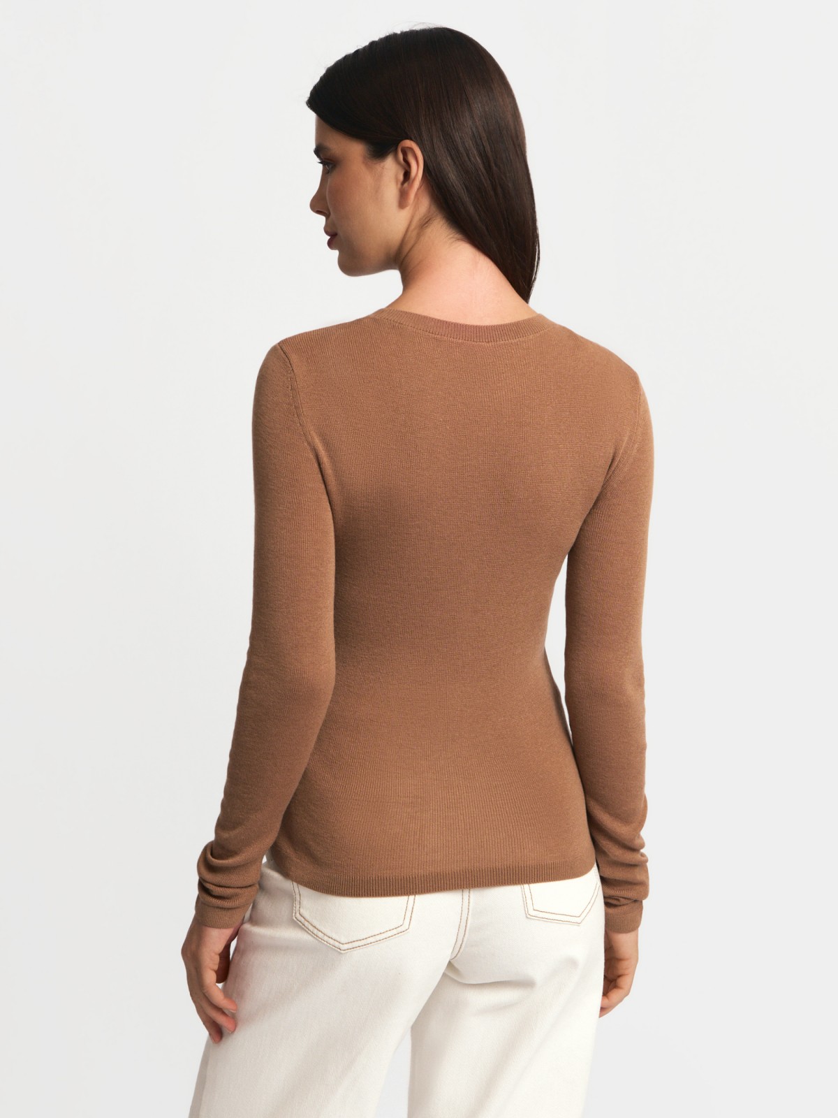 Вязаный лонгслив