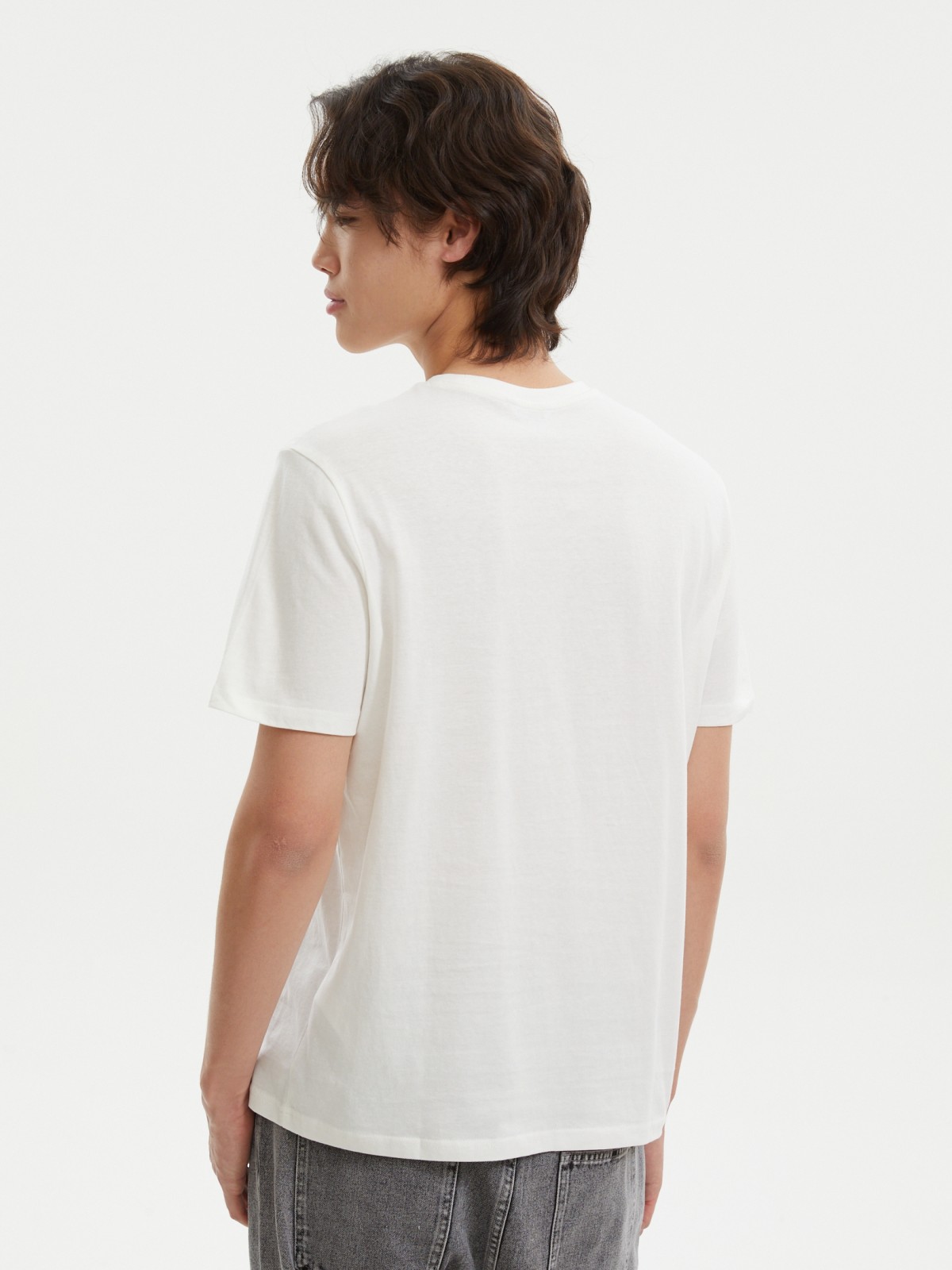 Футболка из хлопка с принтом