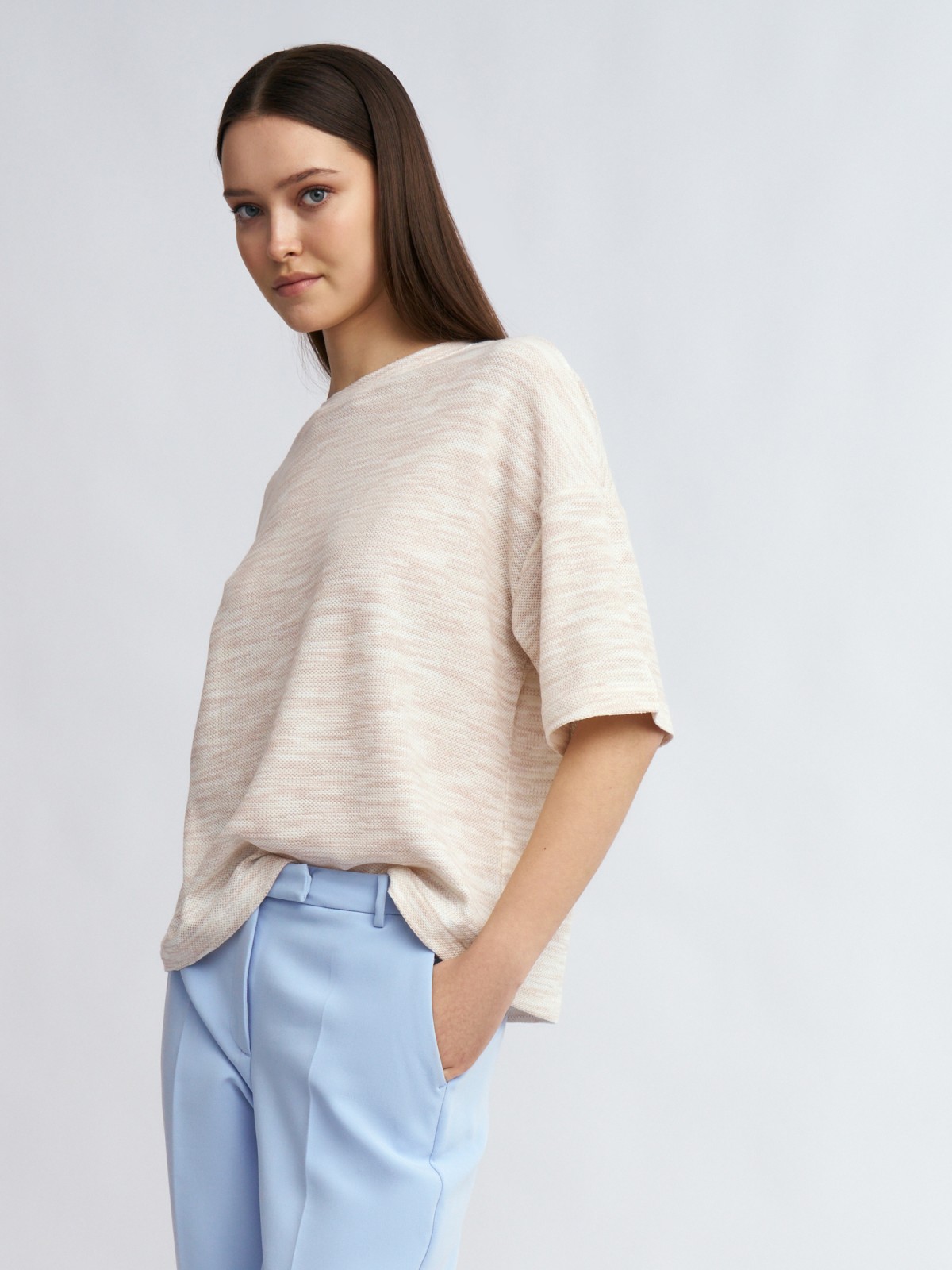 Футболка из вязаного трикотажа