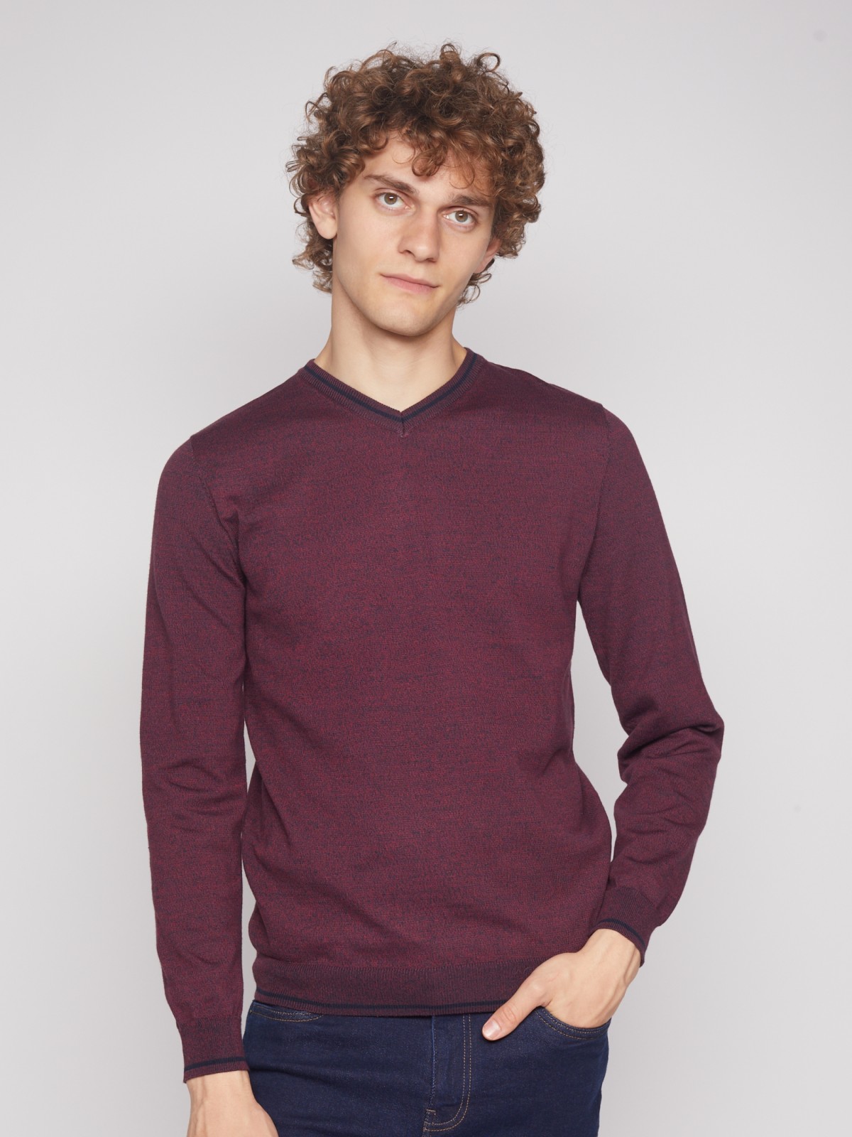 Тонкий вязаный джемпер Тонкий вязаный джемпер