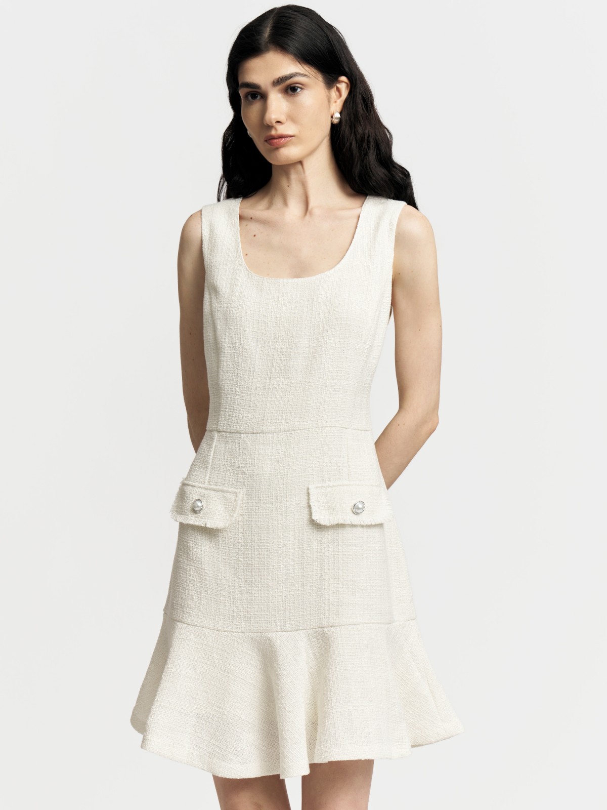 Твидовый сарафан мини