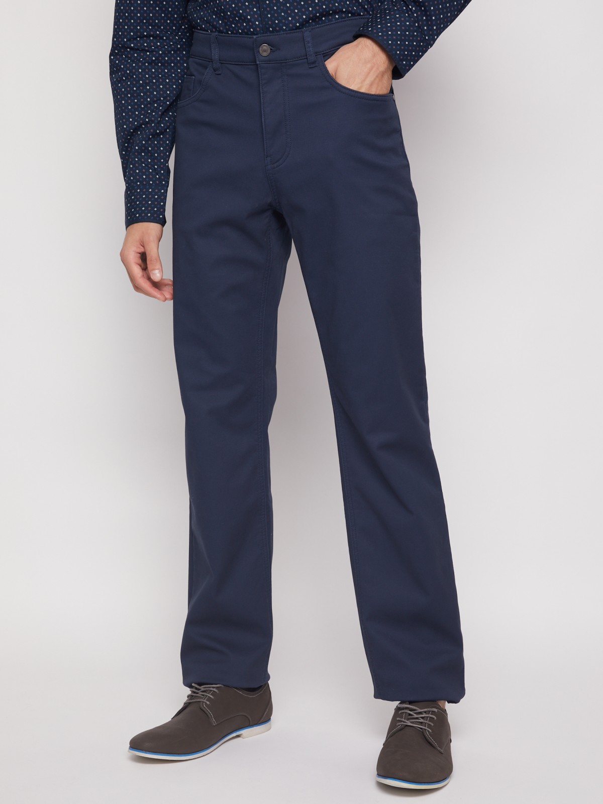Утеплённые брюки фасона Regular zolla 01143730L033, цвет голубой, размер 30 - фото 2