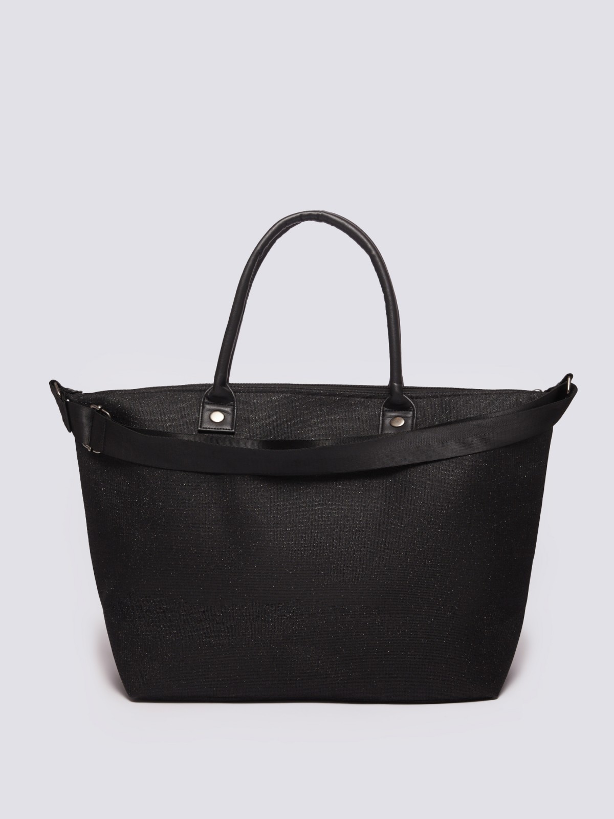 Пляжная сумка-шоппер с блёстками zolla 02421943Q015, цвет серебряный, размер No_size - фото 3