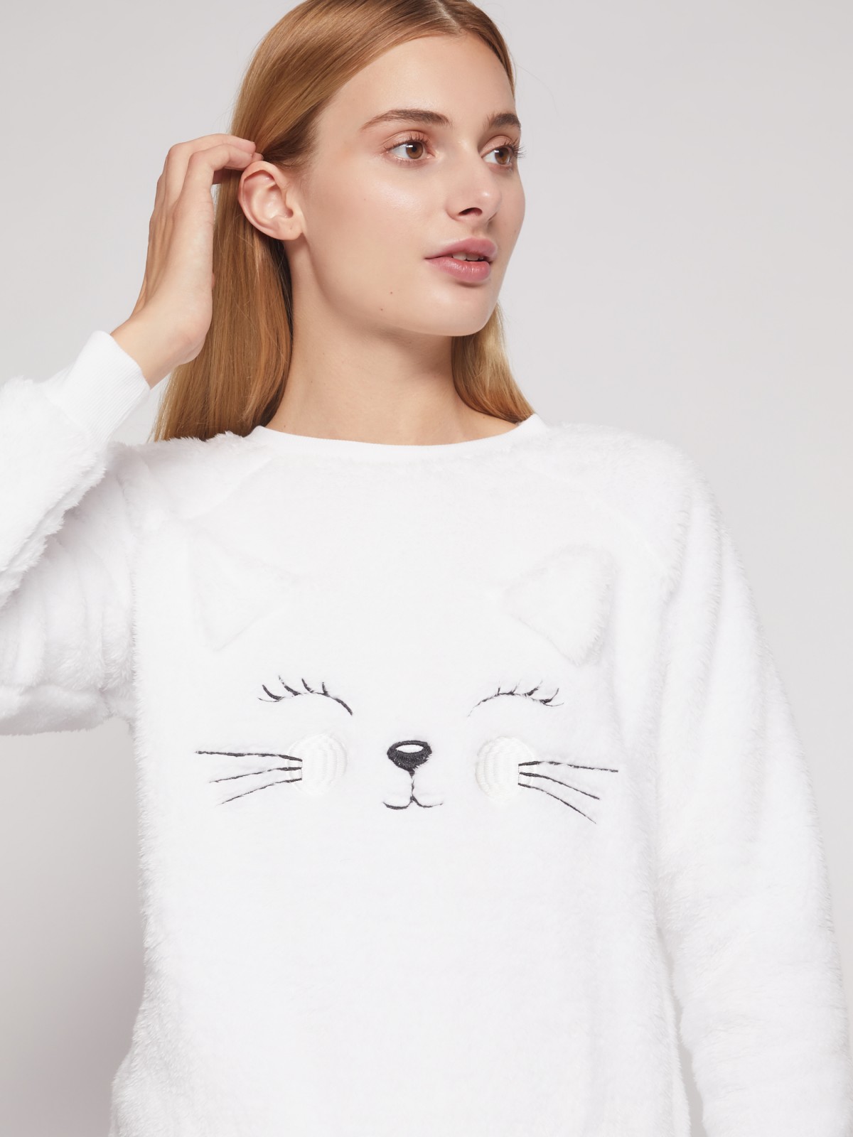 Домашний костюм из искусственного меха