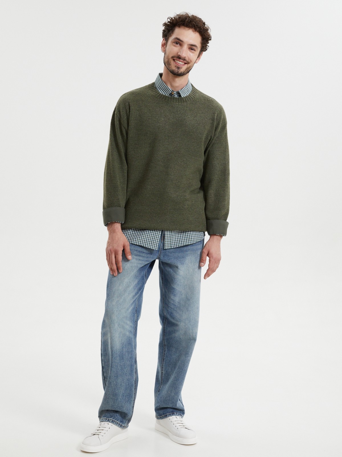 Вязаный джемпер с длинным рукавом