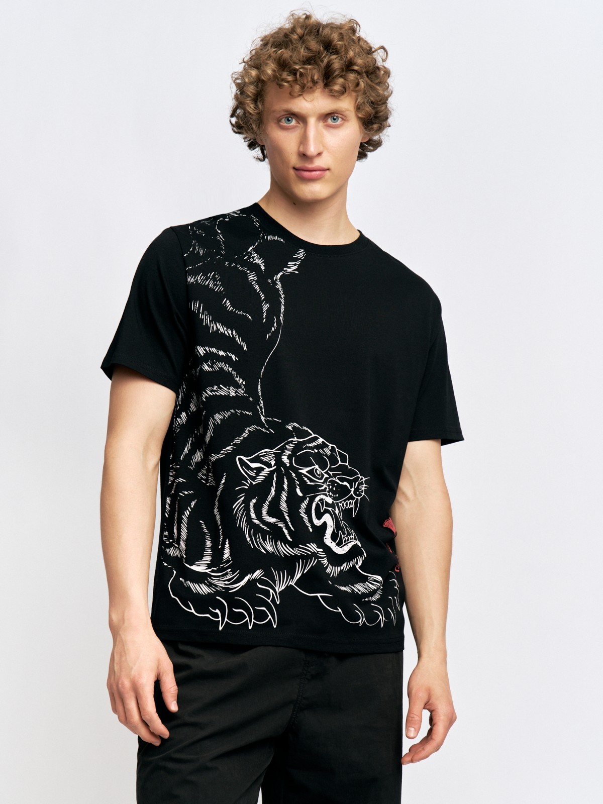 Футболка из хлопка с принтом