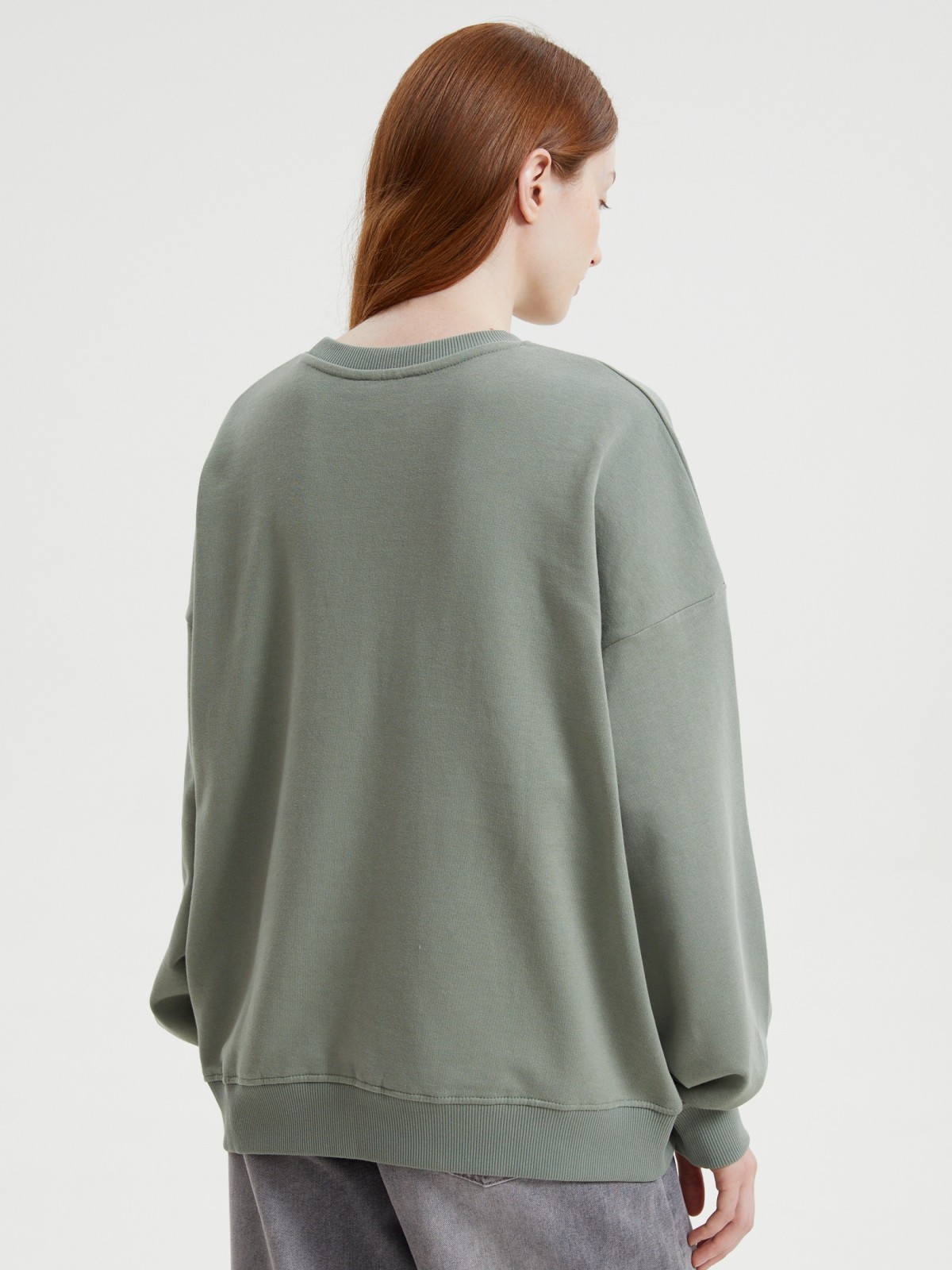 Утеплённый свитшот из хлопка с начёсом