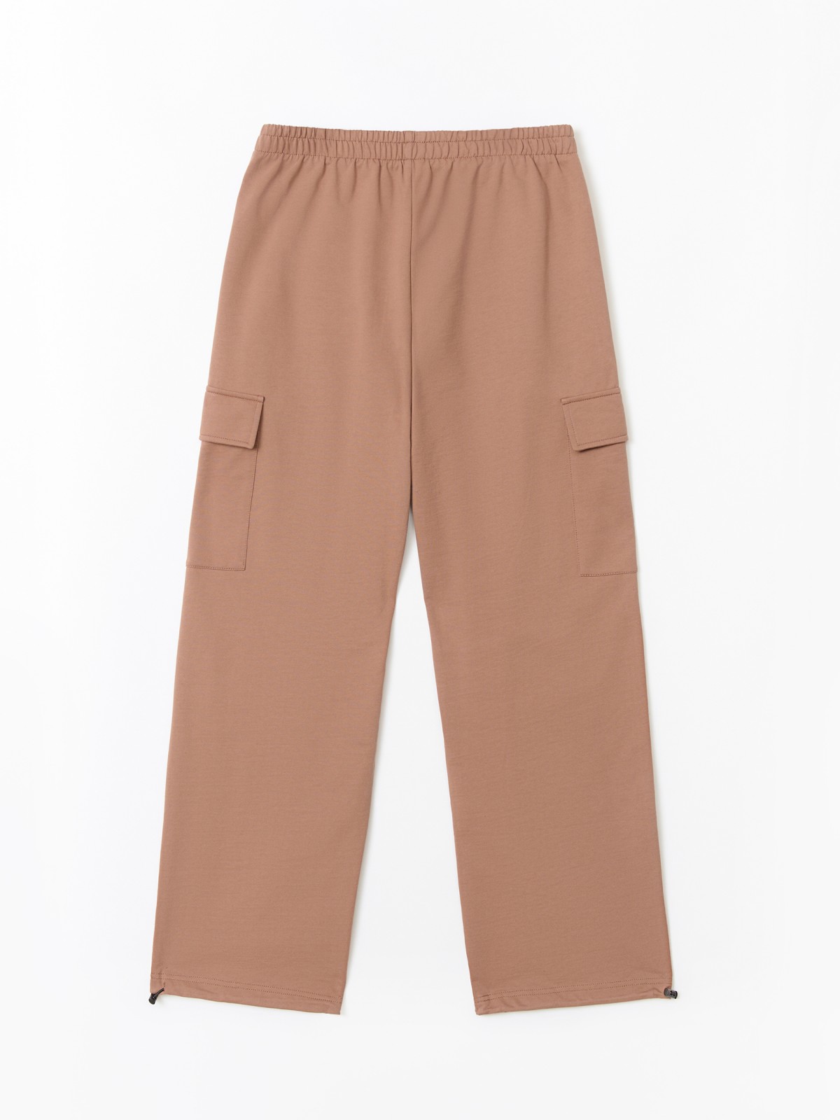 Брюки-джоггеры из хлопка с карманами карго