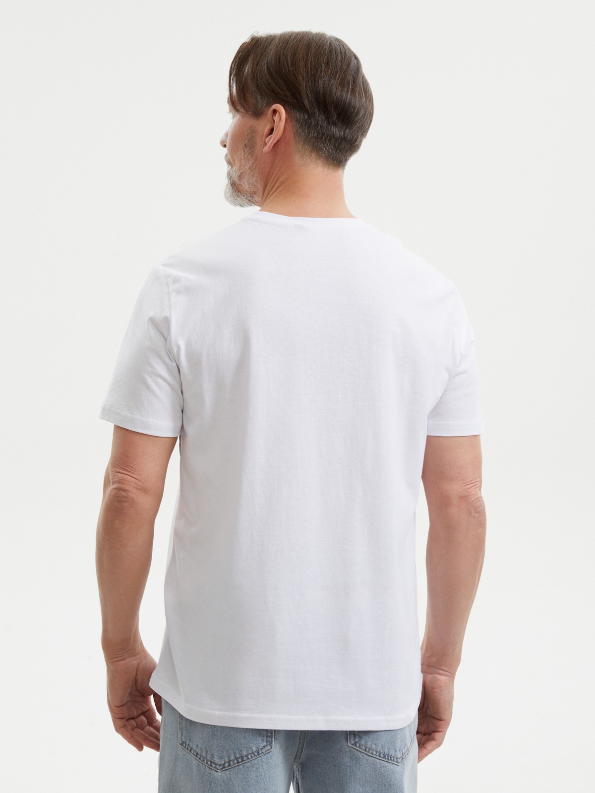 Футболка из хлопка с принтом