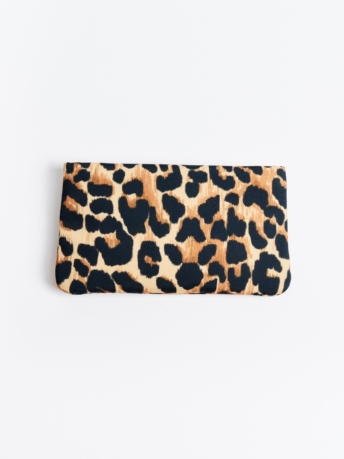 Тканевый леопардовый кошелёк на молнии