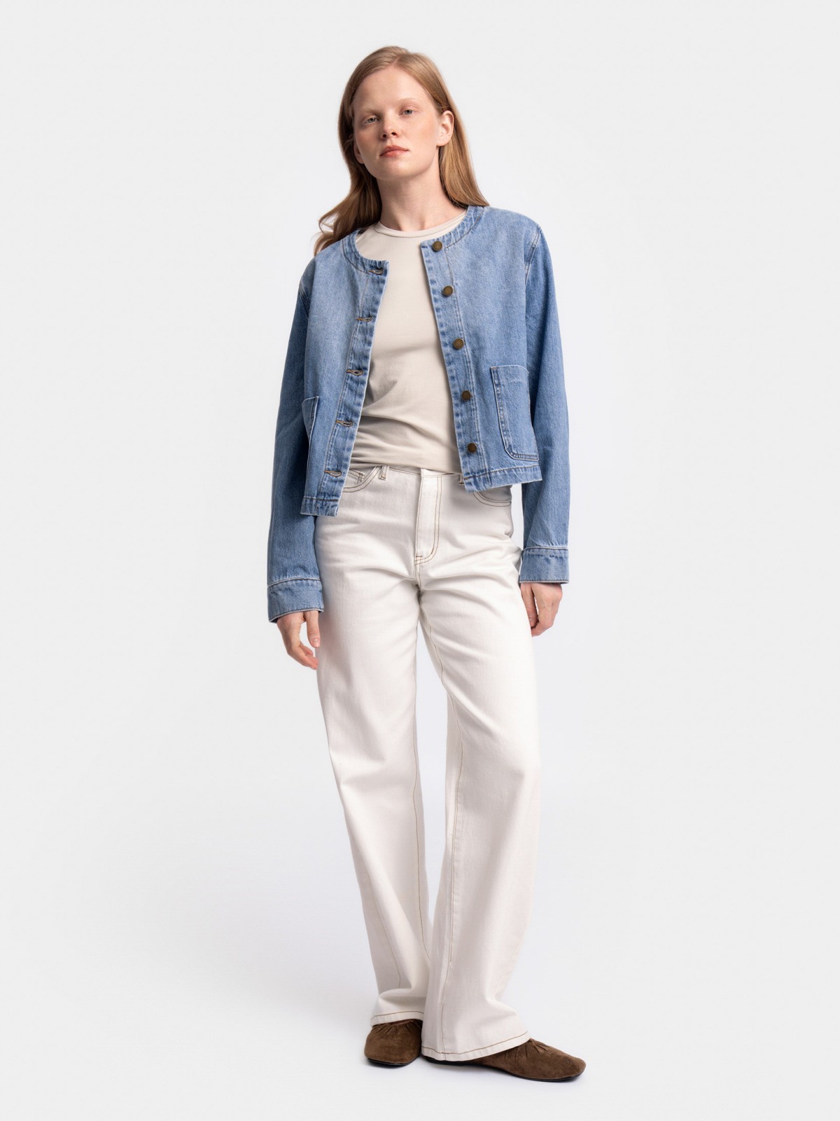 Джинсовая куртка из хлопка