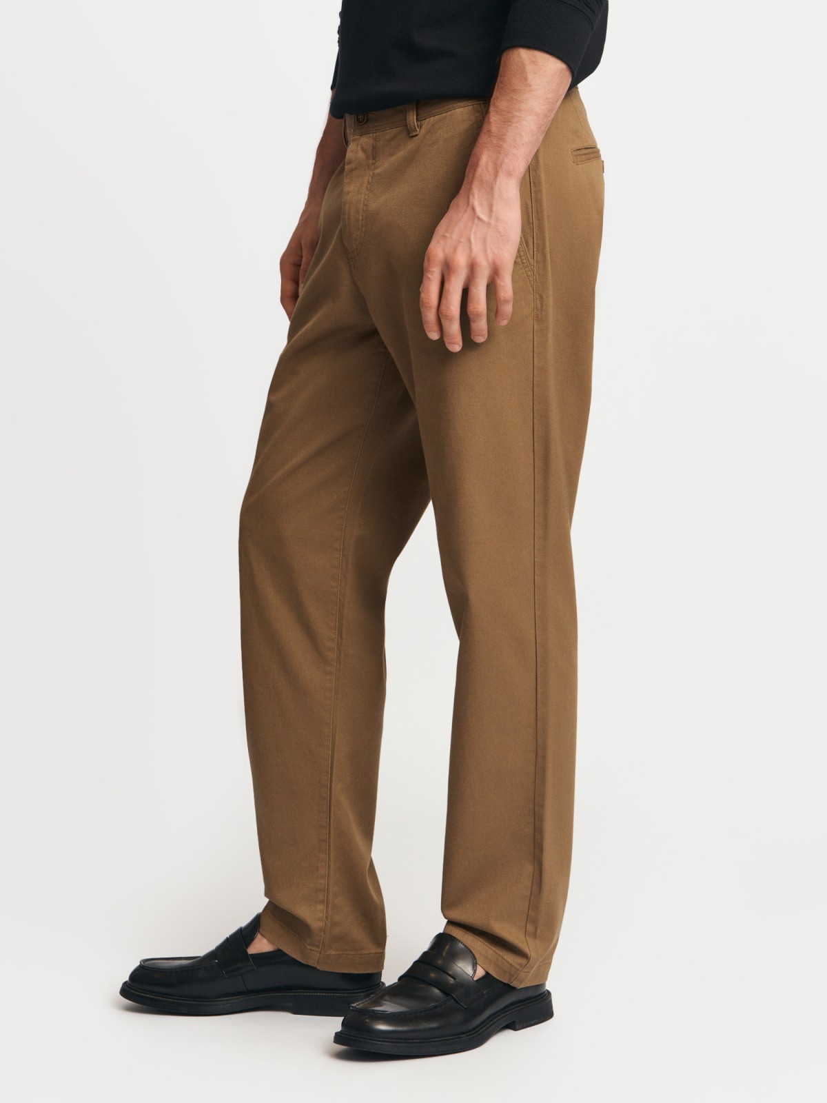 Брюки силуэта Tapered из хлопка