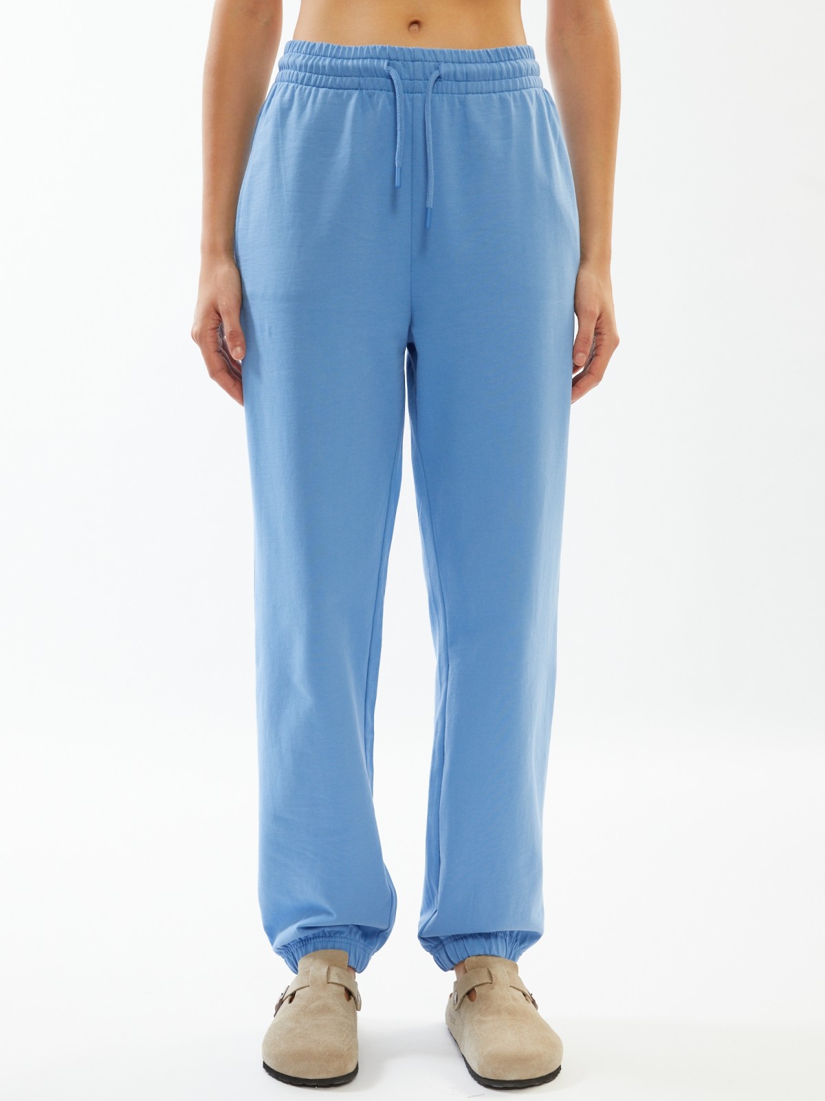 Брюки-джоггеры из хлопка на резинке 999₽