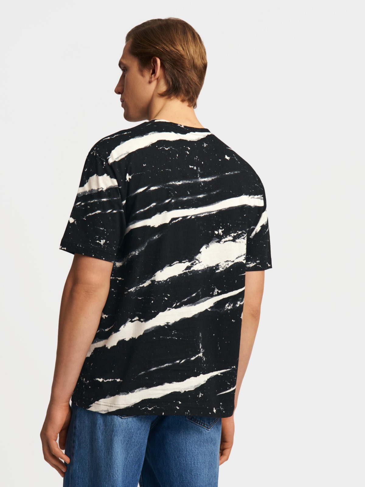 Футболка из хлопка с принтом