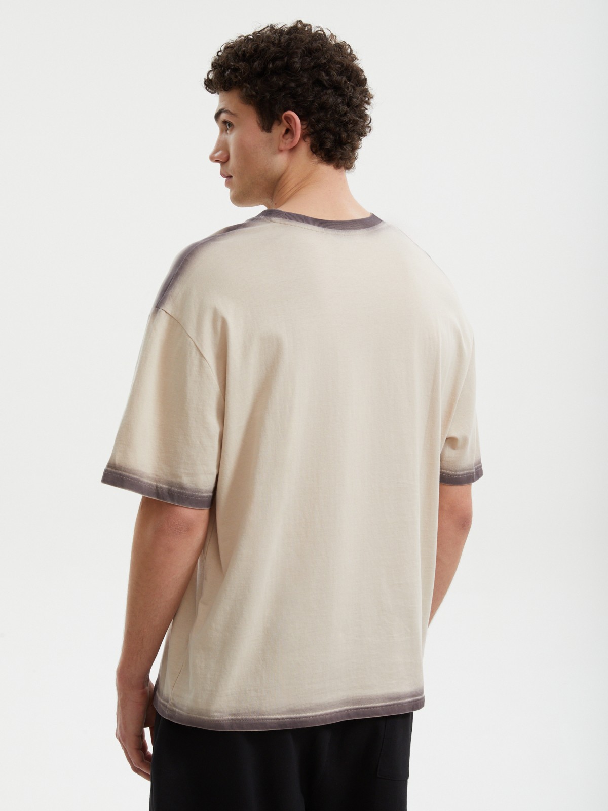 Футболка оверсайз из хлопка с надписью