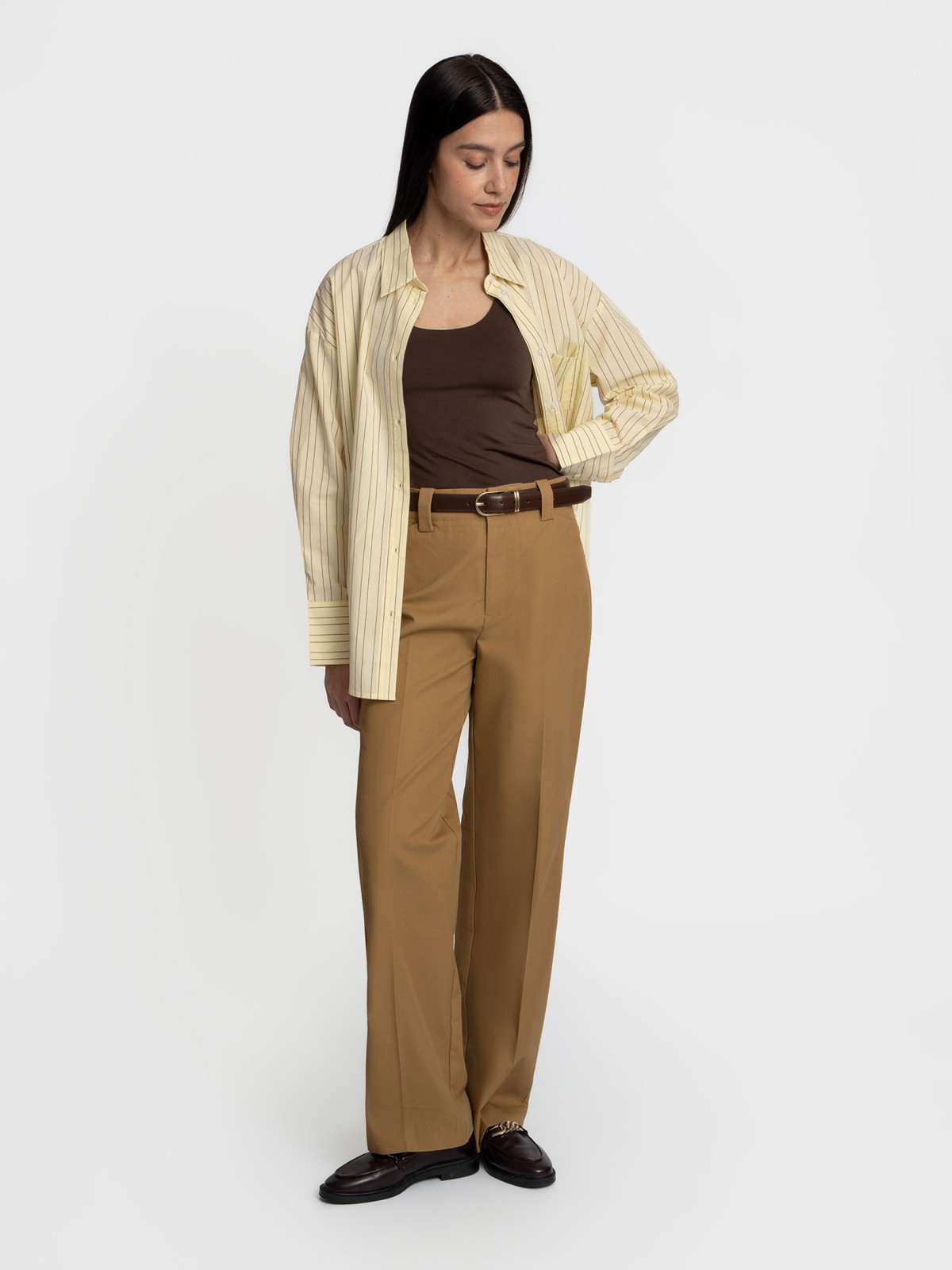 Прямые брюки со стрелками