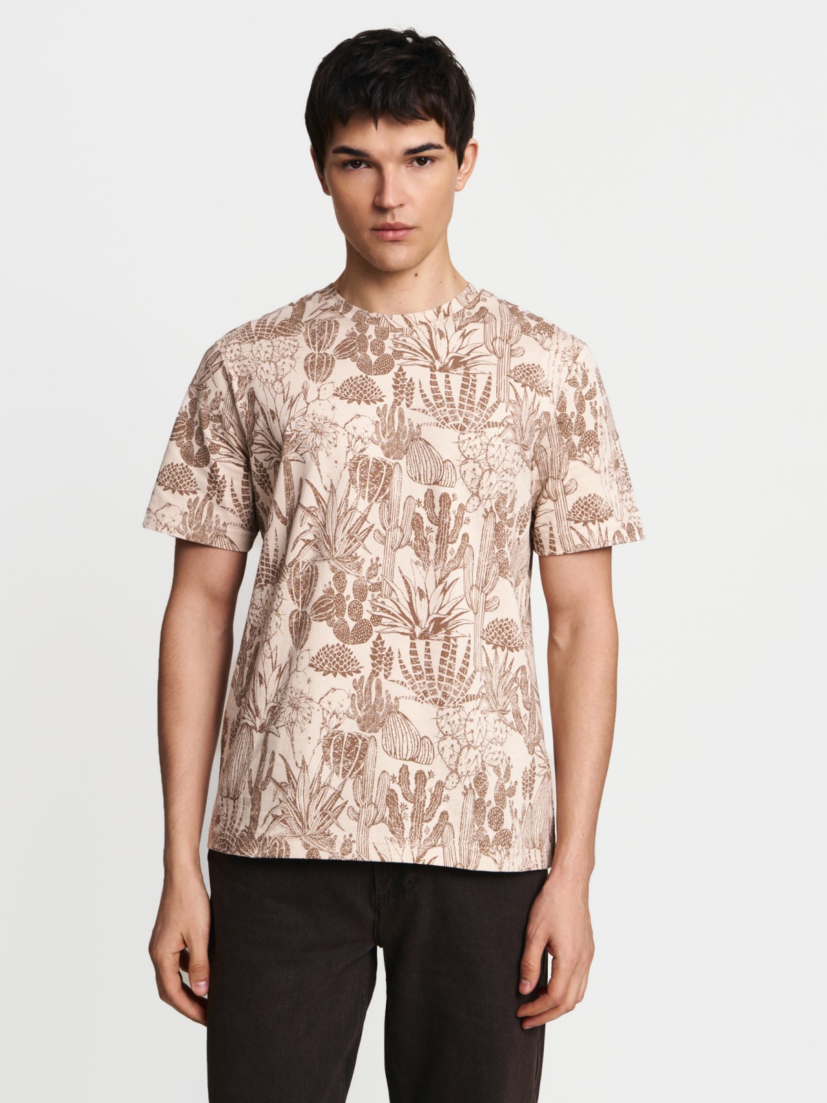 Футболка из хлопка с принтом