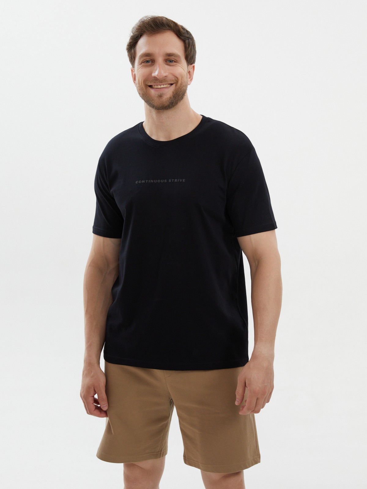 Футболка из хлопка с надписью