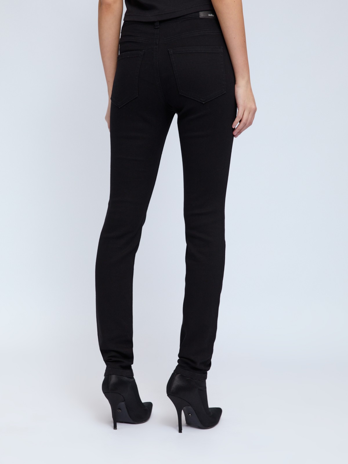 Джинсы силуэта Skinny с низкой посадкой