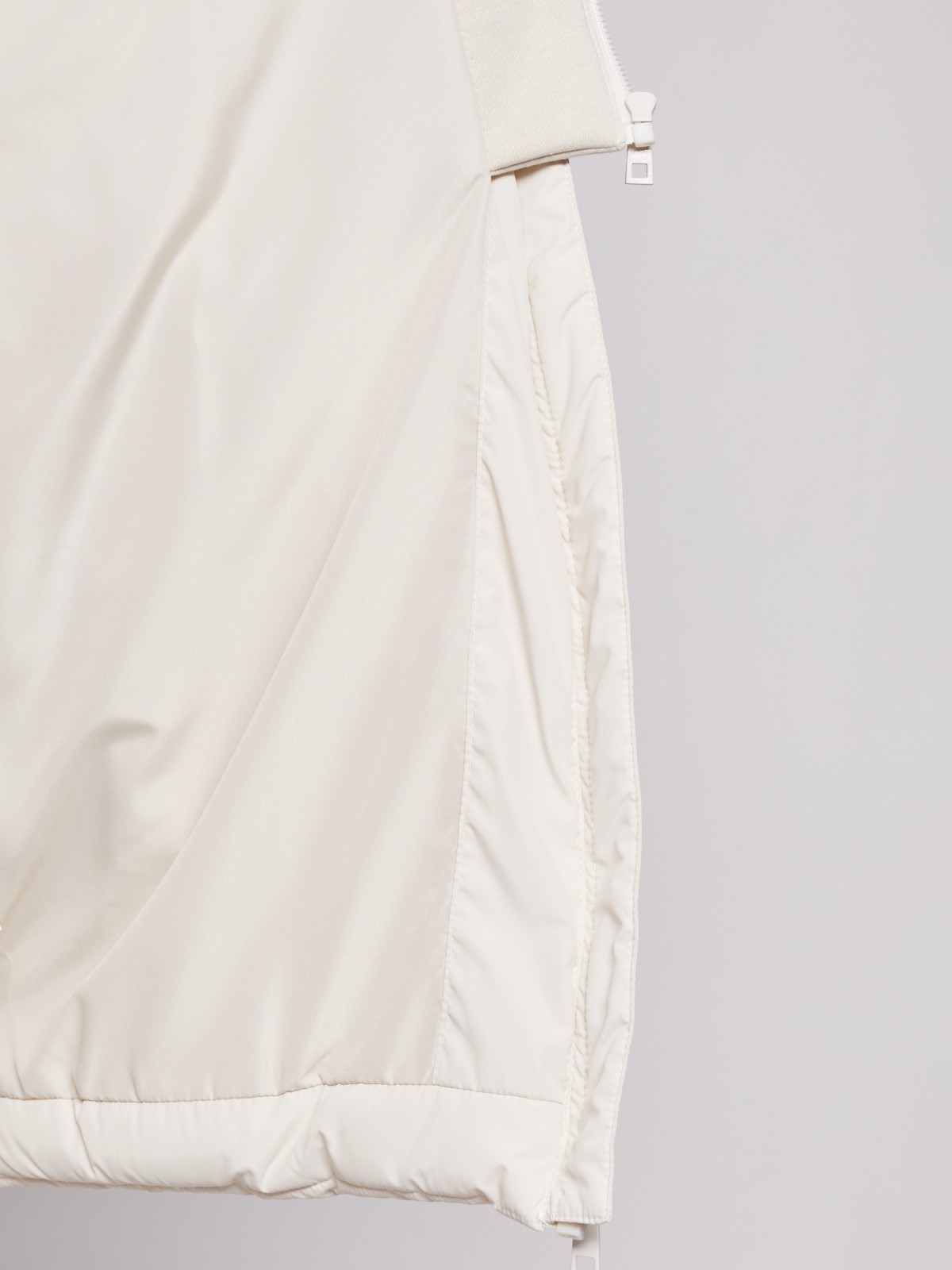 Утеплённое пальто Oversize с капюшоном и манишкой zolla 02212522J044, цвет молоко, размер XS - фото 5