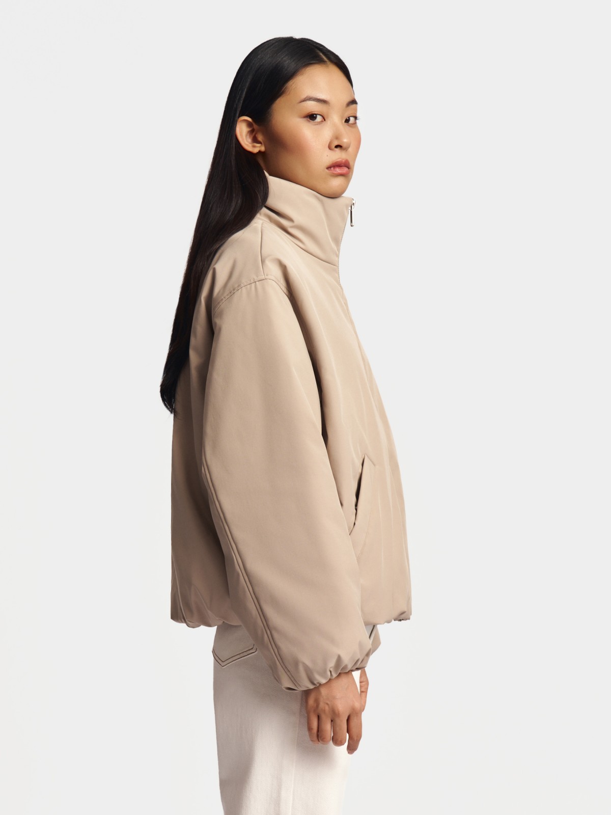 Утеплённая куртка-бомбер на синтепоне