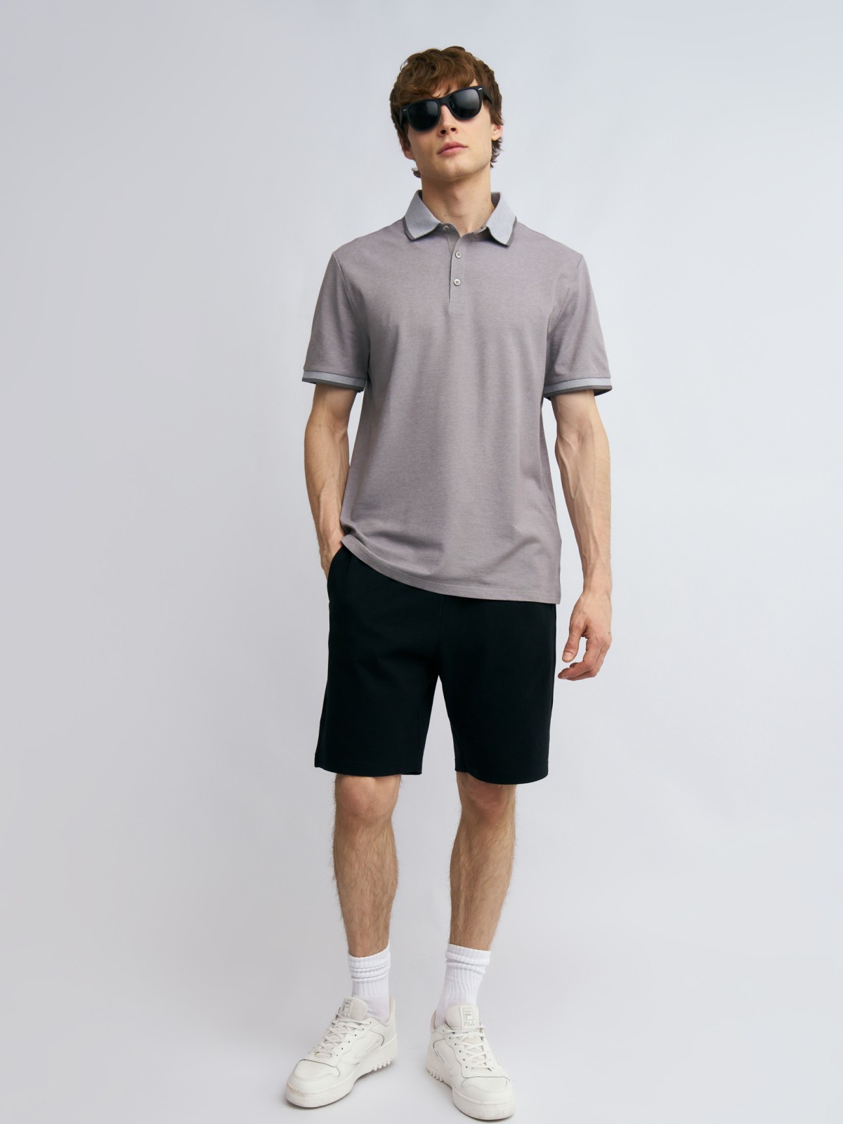 Трикотажные шорты на резинке из хлопка