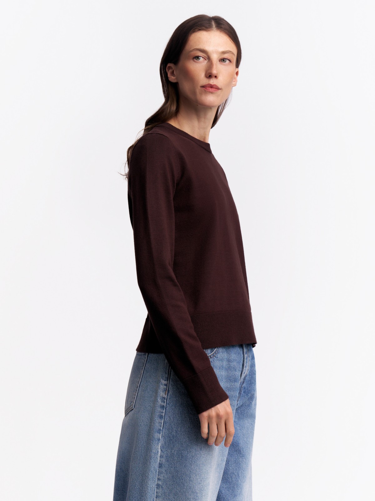 Джемпер из вязаного трикотажа