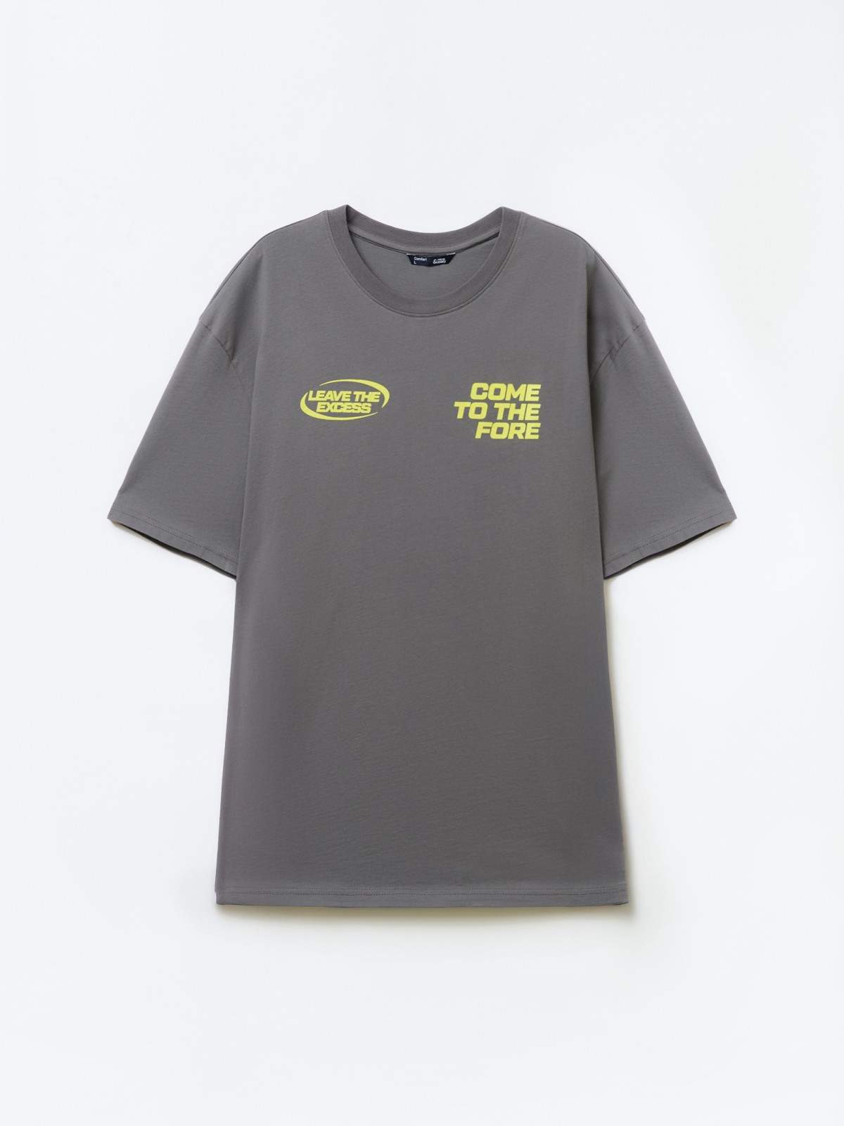 Футболка из хлопка с принтом-надписью