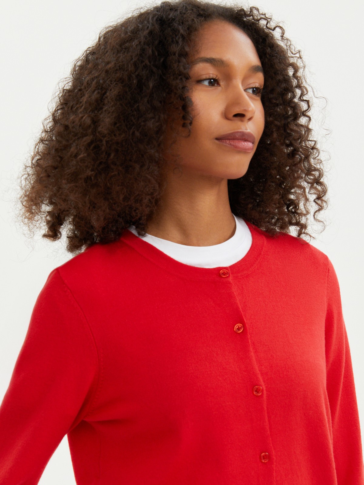 Трикотажный кардиган на пуговицах