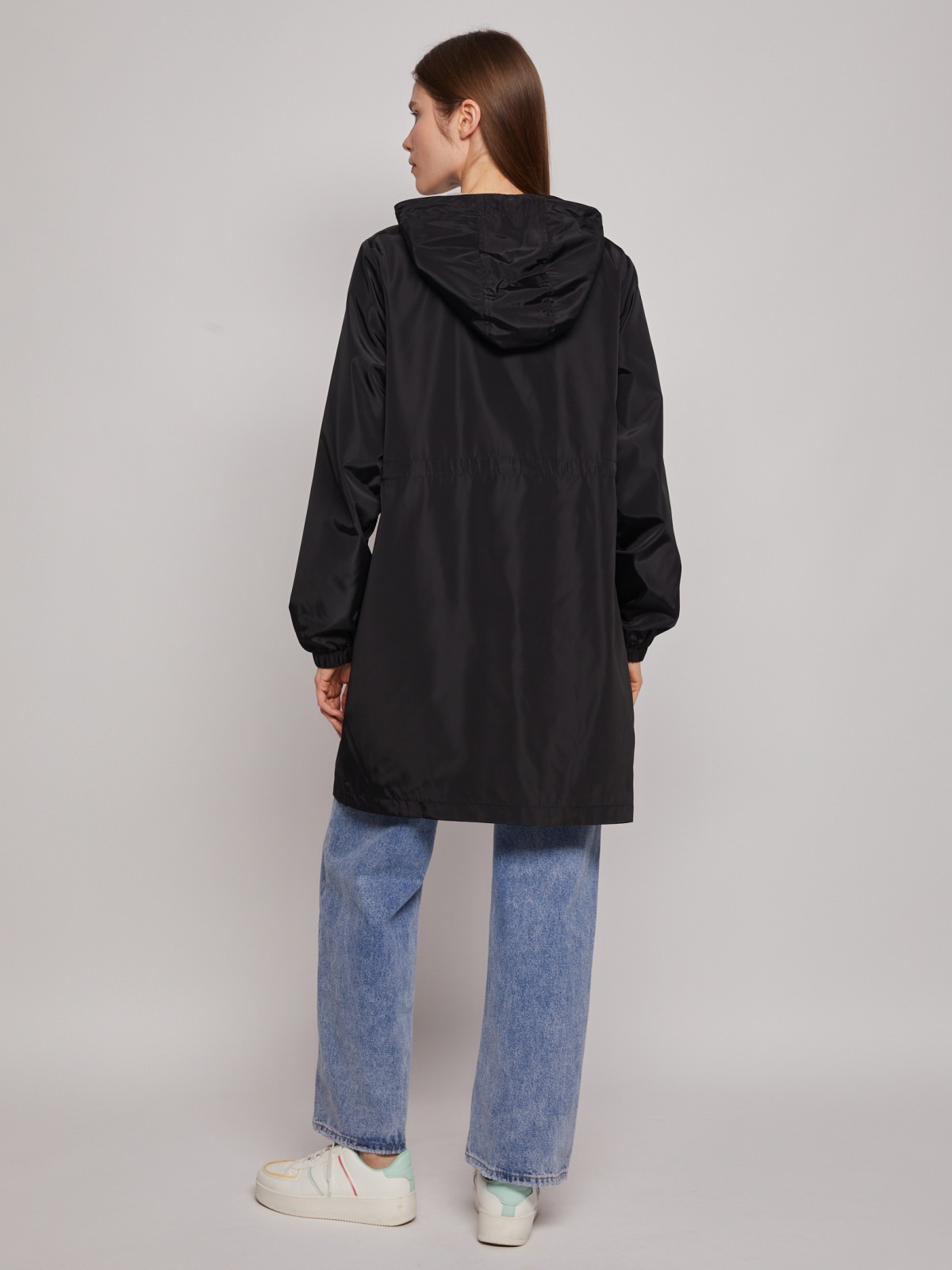 Куртка-парка с капюшоном zolla 02321570L024, цвет черный, размер XS - фото 5