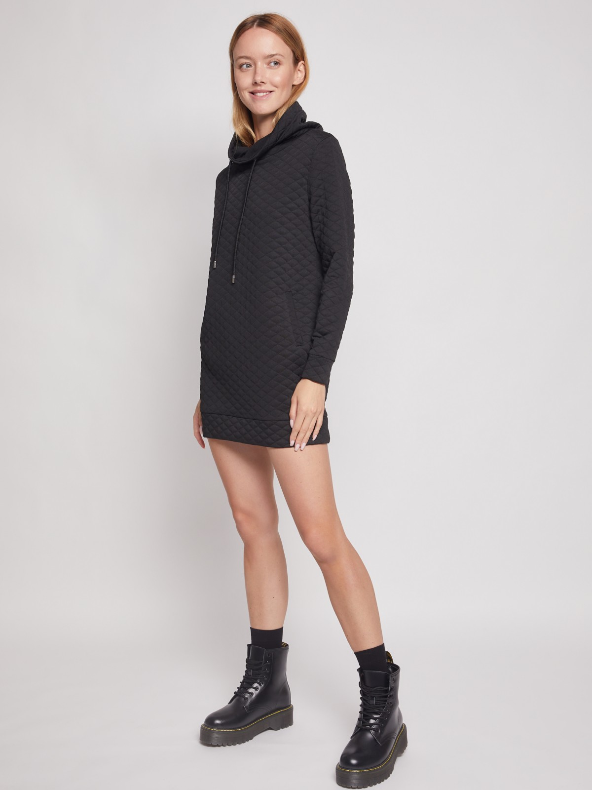 Платье-свитшот с воротником Платье-свитшот с воротником