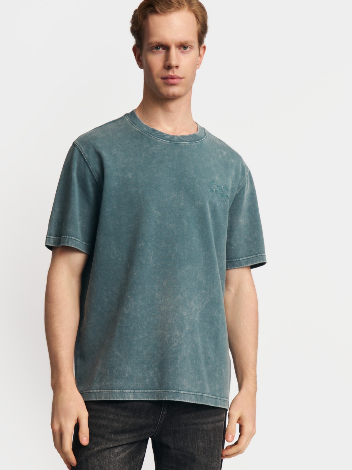 Футболка из хлопка с вышивкой