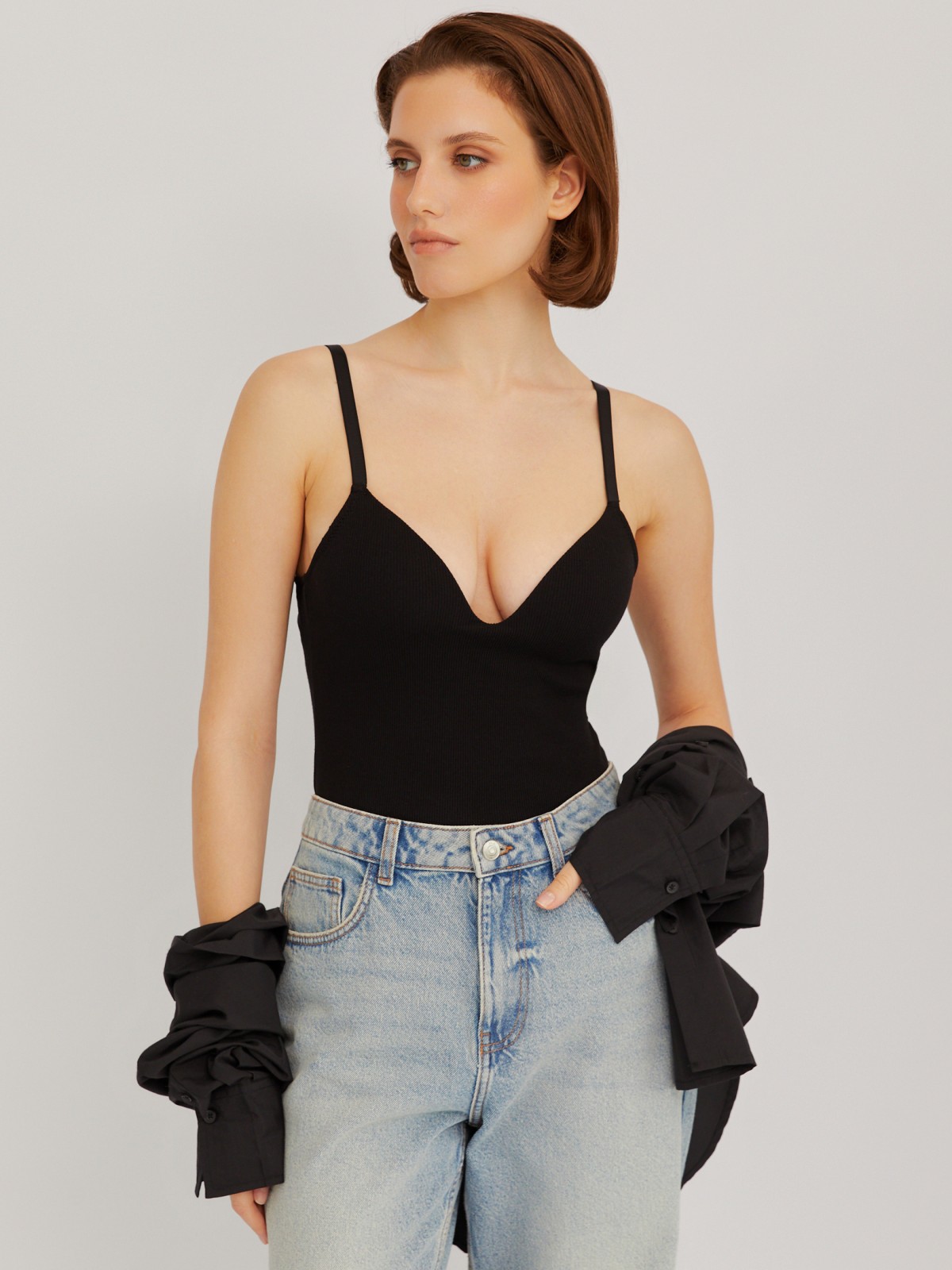 Бельевая майка-топ с чашками 899₽