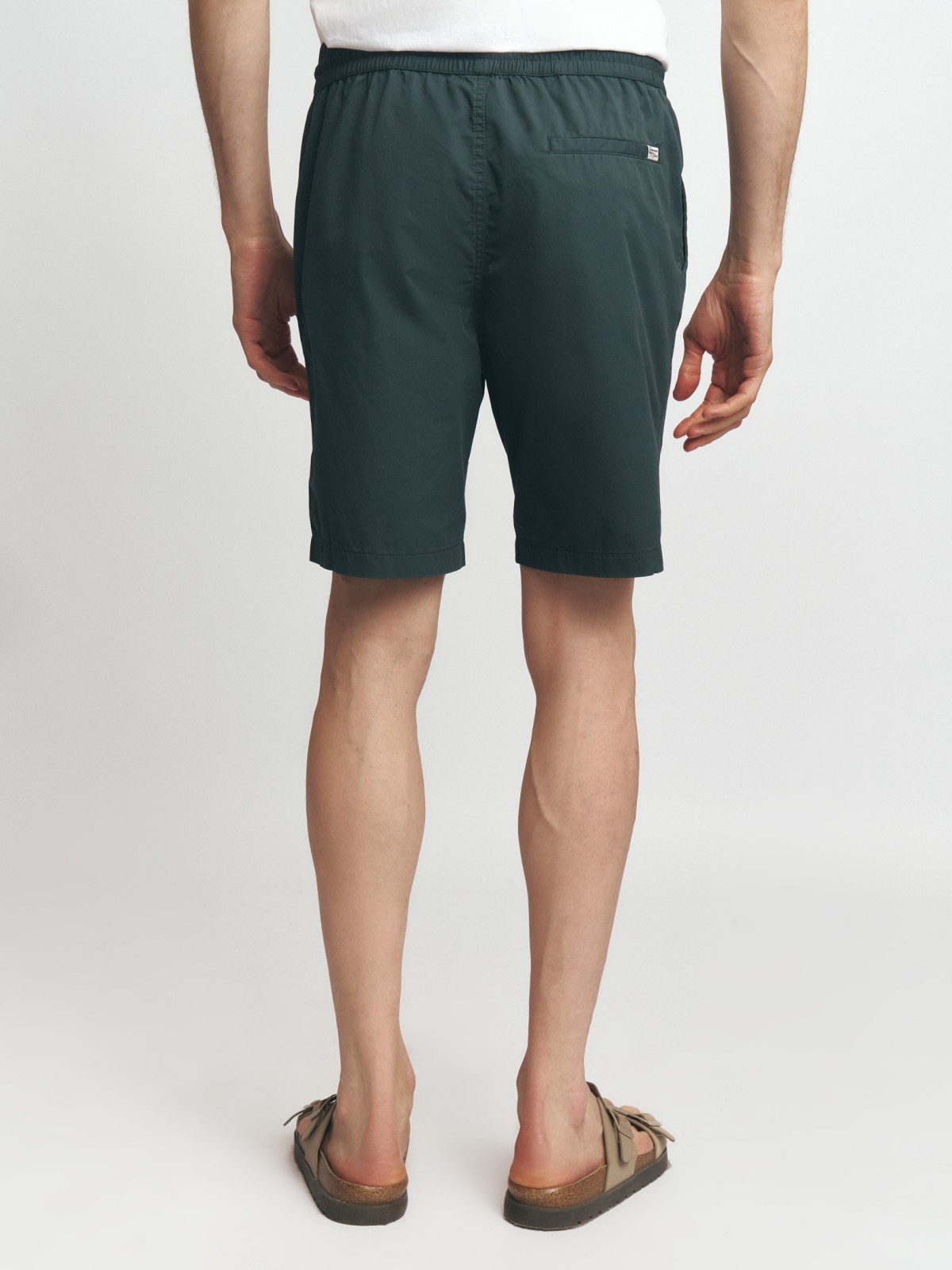 Удлинённые шорты на резинке из хлопка